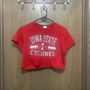 Zoozatz Iowa State Cyclone Red Crop Top Large